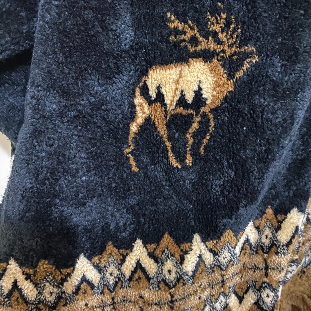 Vintage 90s Fleece/Cozy Animal/wildlife Zippered Jacket/Coat SOLD****** - Picture 2 of 8